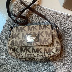 Mini Brown Michael Kors Logo Purse